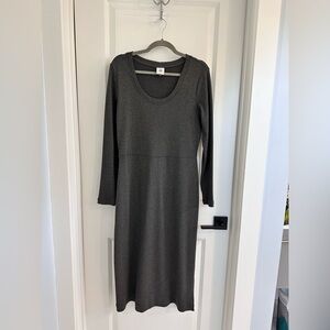 CAbi Anyday Long Sleeve Dress in Grey